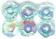 Half Rainbow Glass Beads - click here for large view
